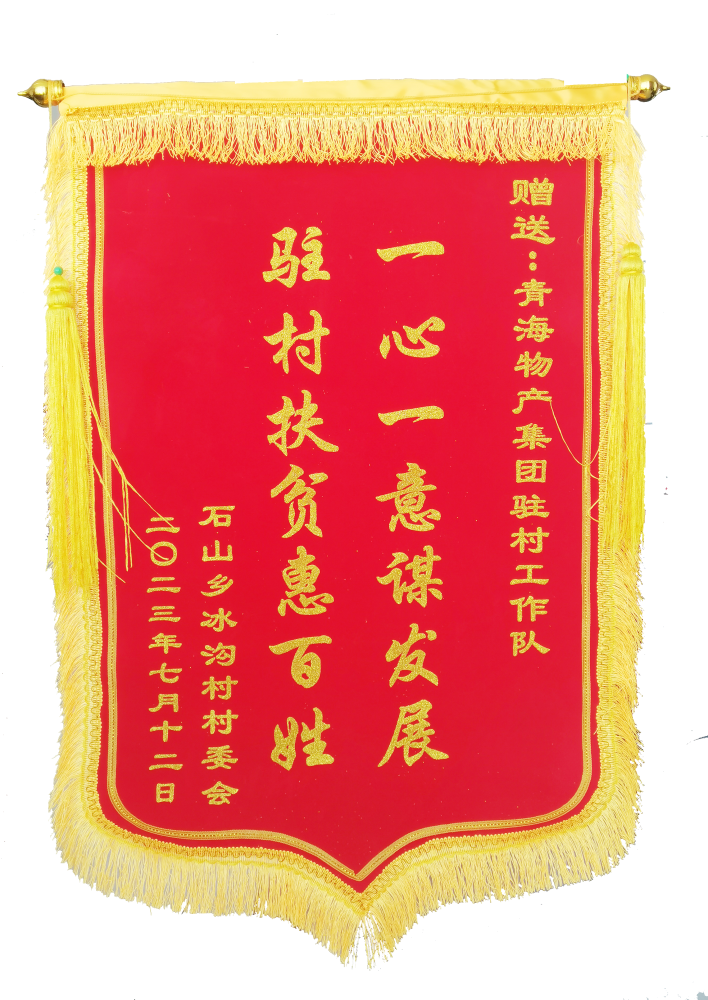 駐村幫扶惠百姓 情滿冰溝暖人心 ——省物產(chǎn)集團(tuán)駐村工作隊期滿離任獲贈錦旗